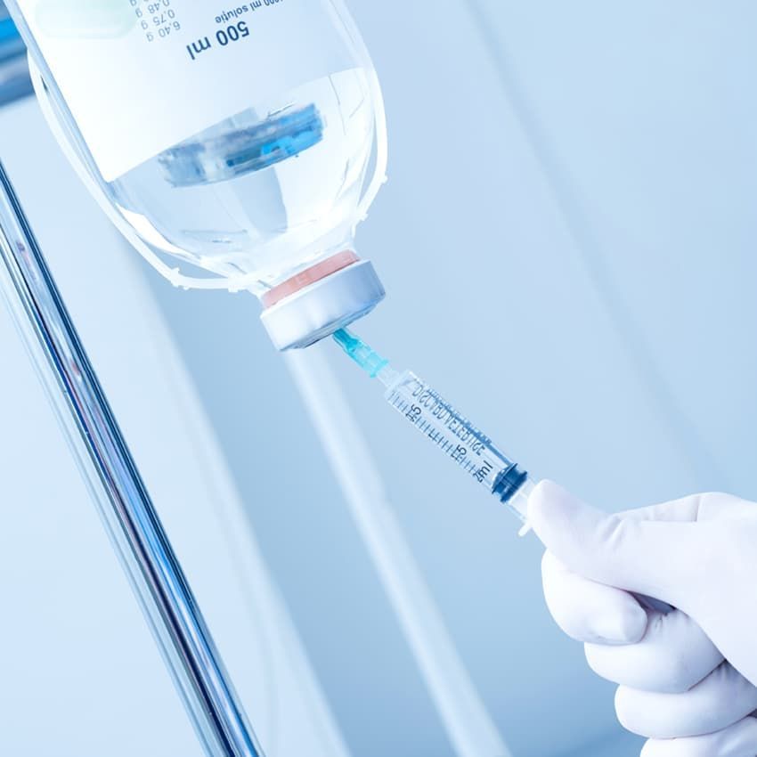 Chemotherapeutic IV bag